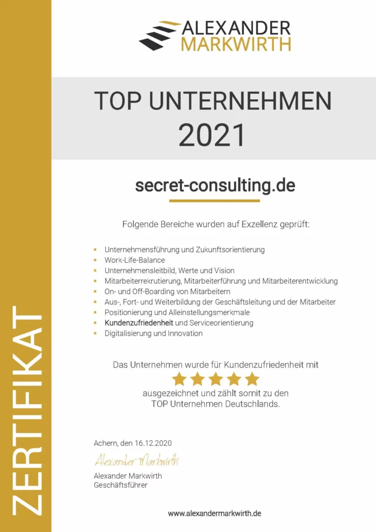 Secret-Consulting_Zertifikat_Alexander Markwirth